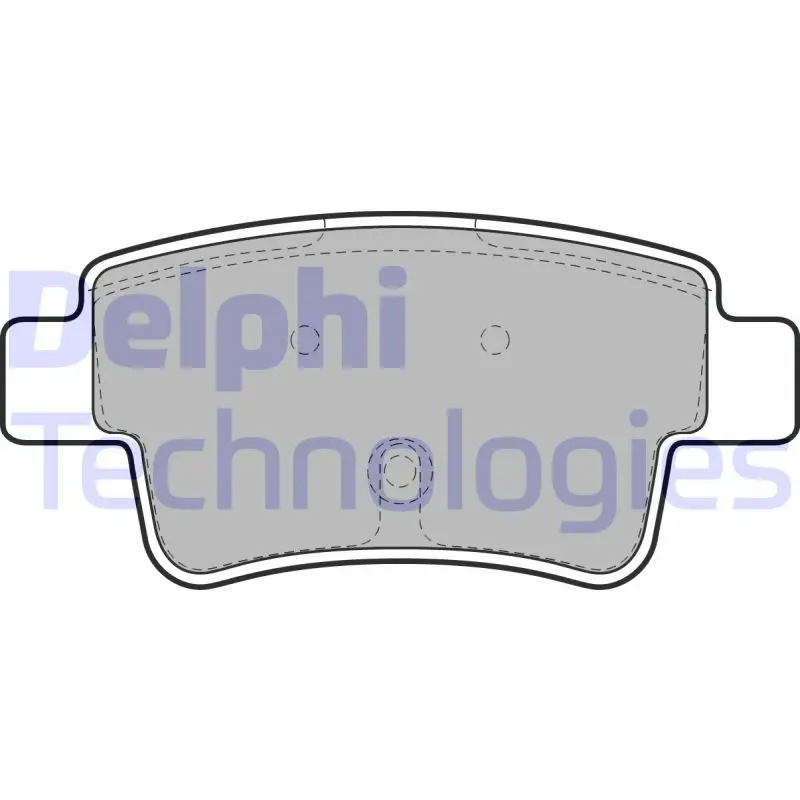 комплект спирачно феродо, дискови спирачки DELPHI              