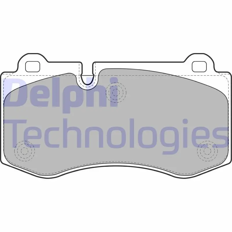 комплект спирачно феродо, дискови спирачки DELPHI              