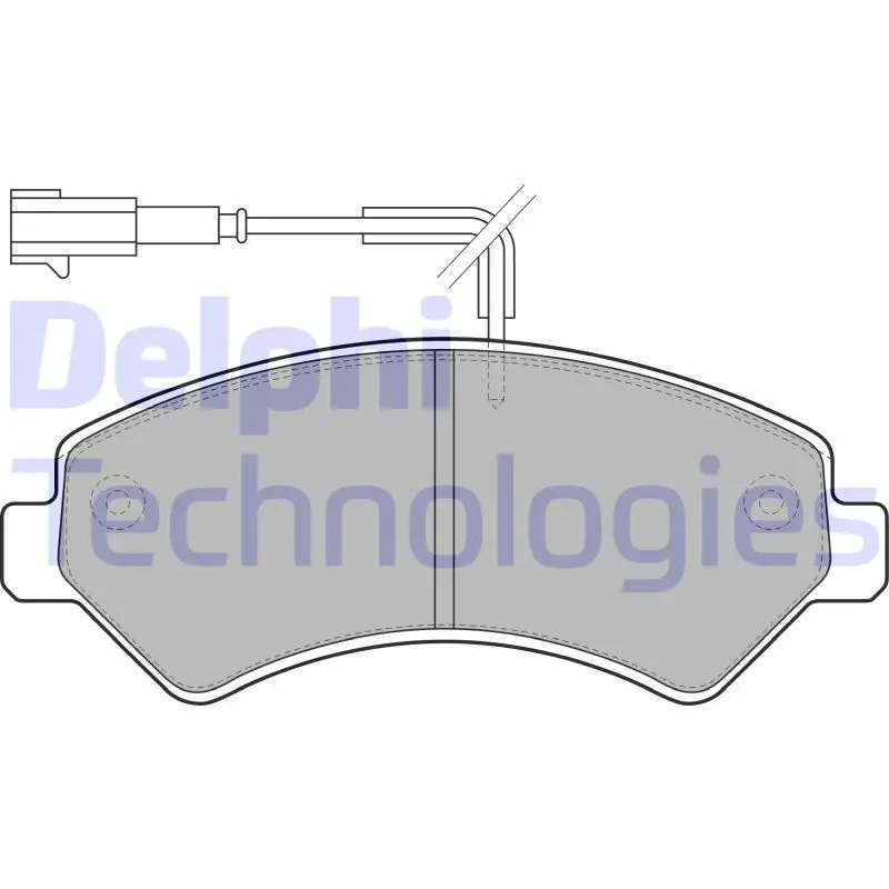 комплект спирачно феродо, дискови спирачки DELPHI              