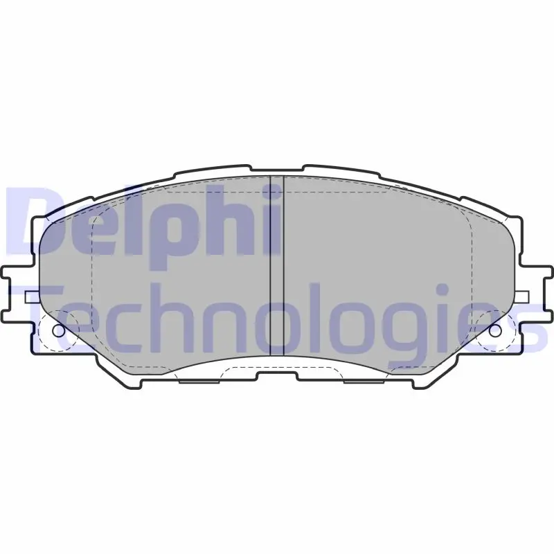 комплект спирачно феродо, дискови спирачки DELPHI              