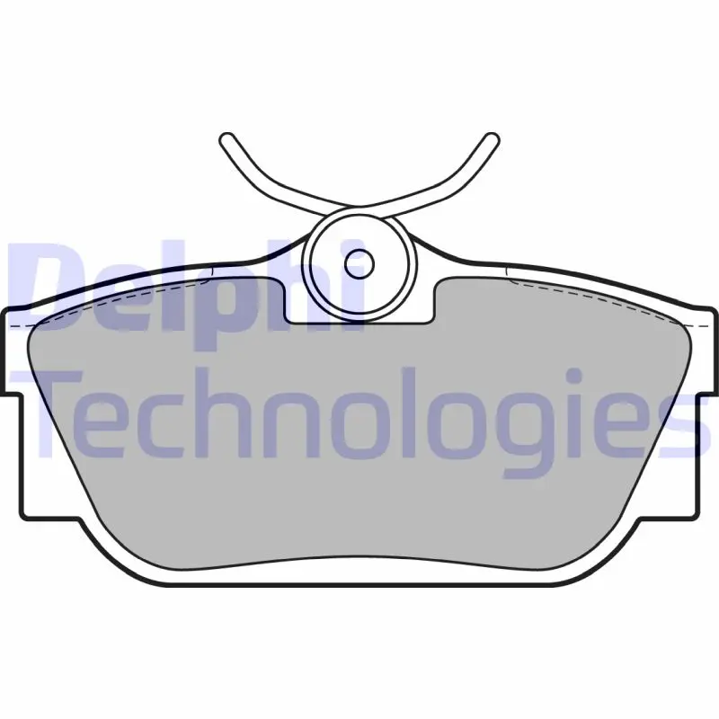 комплект спирачно феродо, дискови спирачки DELPHI              