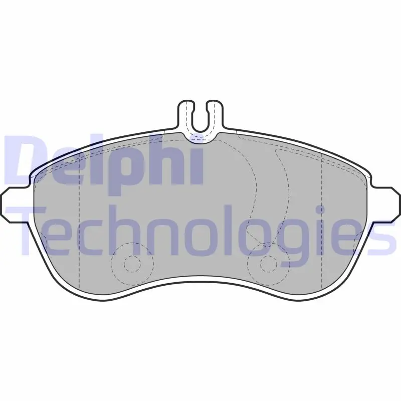 комплект спирачно феродо, дискови спирачки DELPHI              