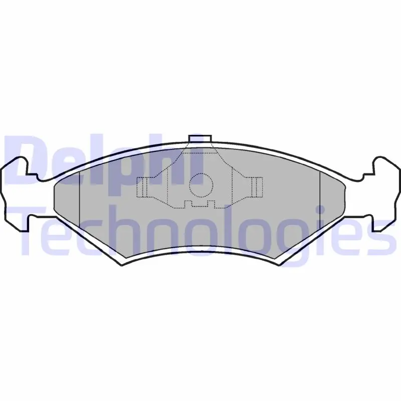 комплект спирачно феродо, дискови спирачки DELPHI              