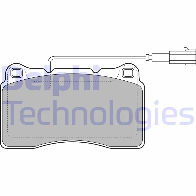 комплект спирачно феродо, дискови спирачки DELPHI              