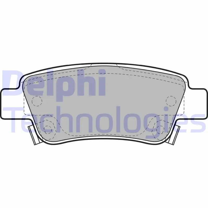комплект спирачно феродо, дискови спирачки DELPHI              