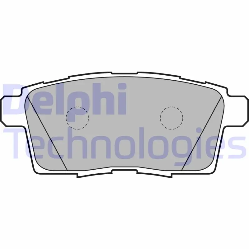 комплект спирачно феродо, дискови спирачки DELPHI              