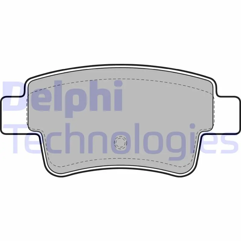комплект спирачно феродо, дискови спирачки DELPHI              