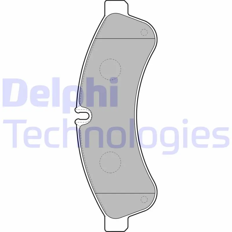 комплект спирачно феродо, дискови спирачки DELPHI              