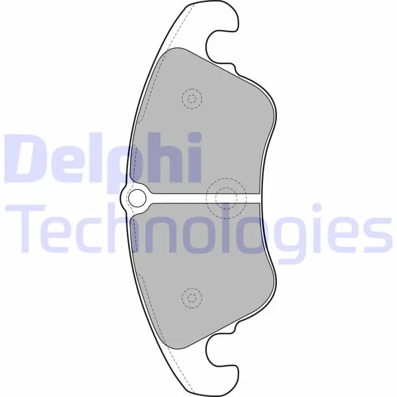 комплект спирачно феродо, дискови спирачки DELPHI              