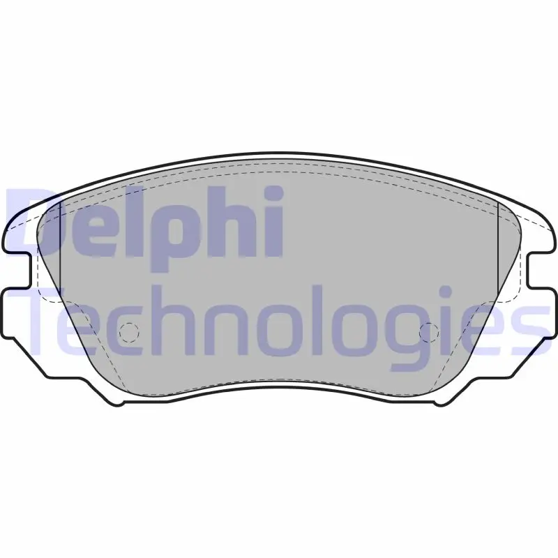 комплект спирачно феродо, дискови спирачки DELPHI              