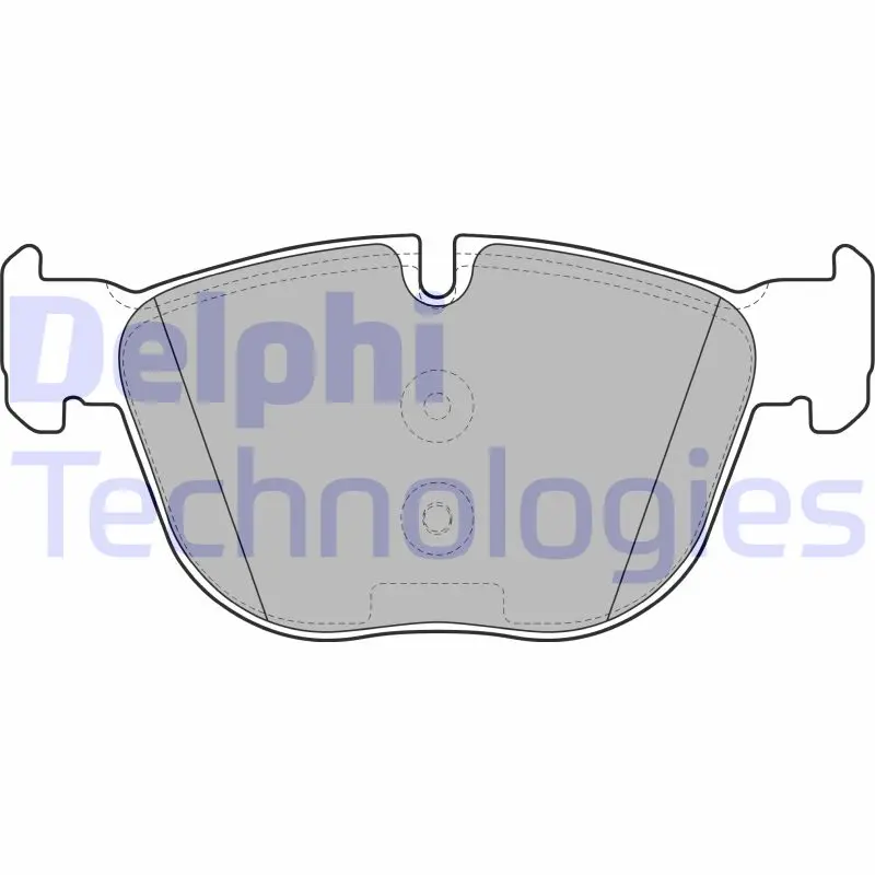 комплект спирачно феродо, дискови спирачки DELPHI              