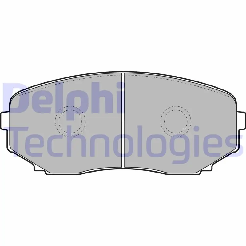 комплект спирачно феродо, дискови спирачки DELPHI              