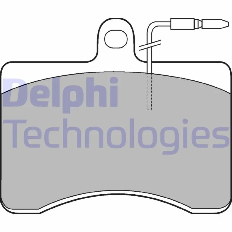 Комплект спирачно феродо, дискови спирачки DELPHI