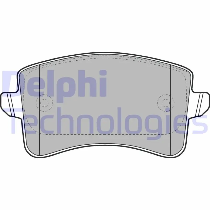 комплект спирачно феродо, дискови спирачки DELPHI              