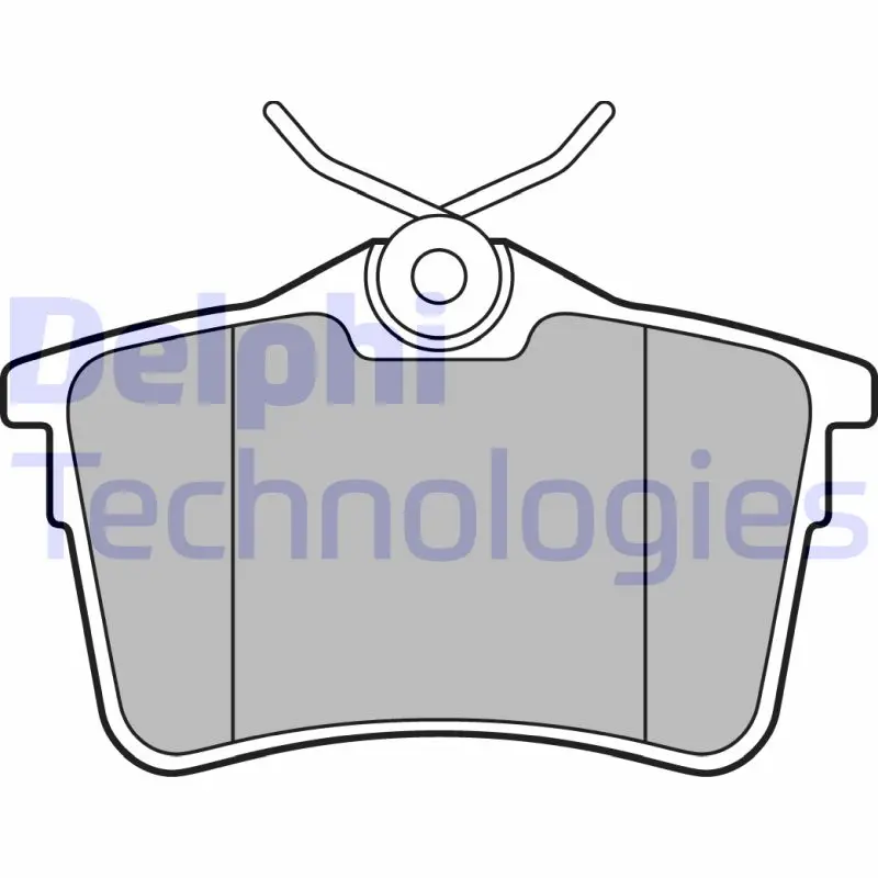 комплект спирачно феродо, дискови спирачки DELPHI              
