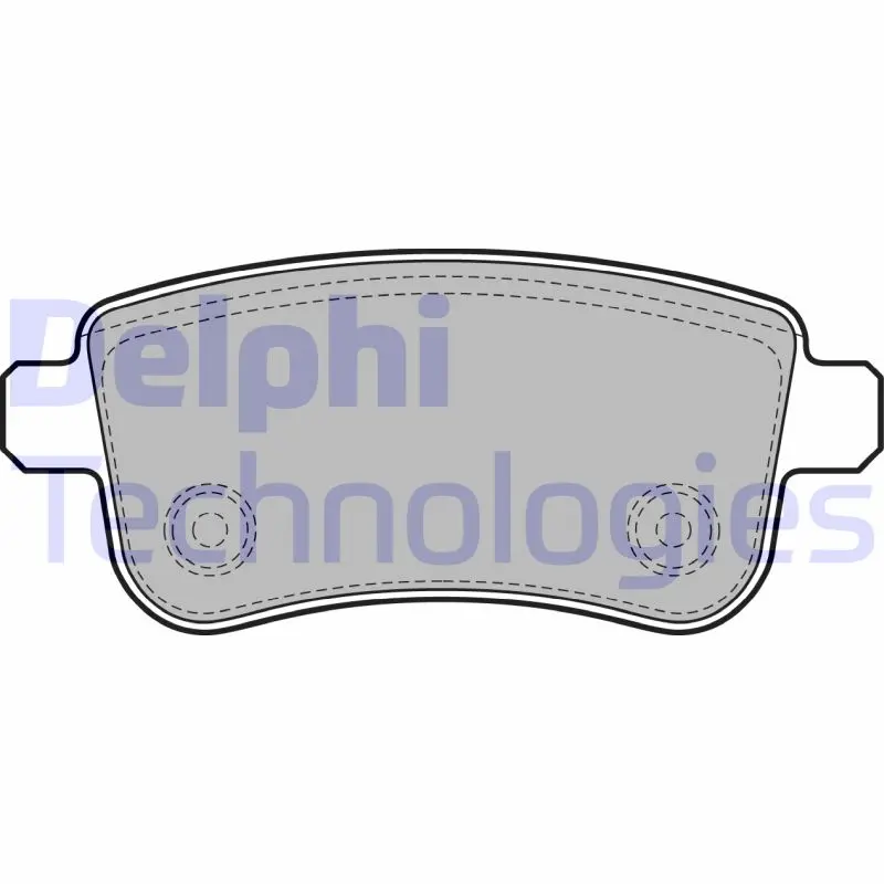 комплект спирачно феродо, дискови спирачки DELPHI              