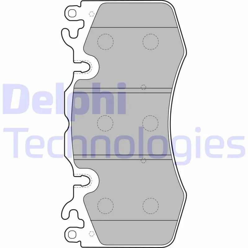 комплект спирачно феродо, дискови спирачки DELPHI              