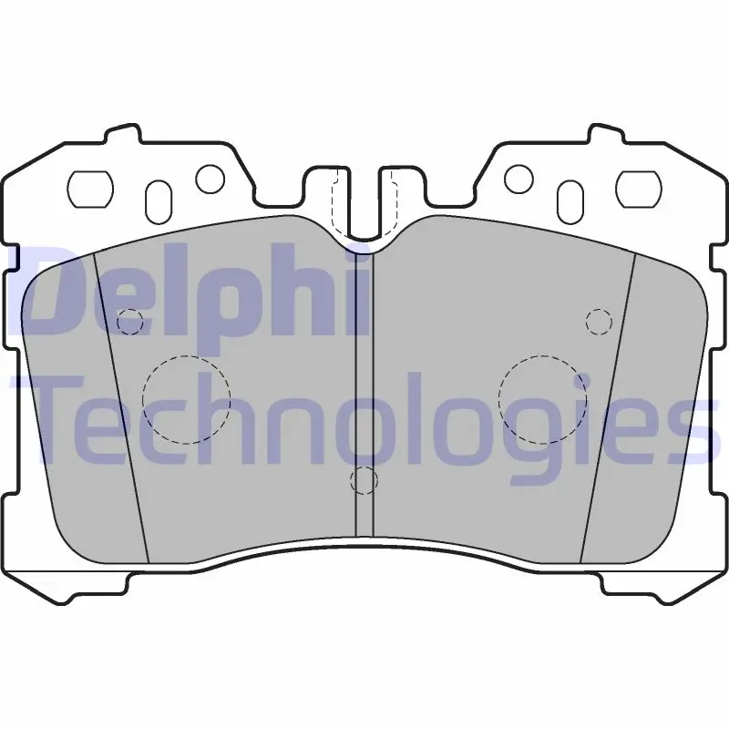 комплект спирачно феродо, дискови спирачки DELPHI              