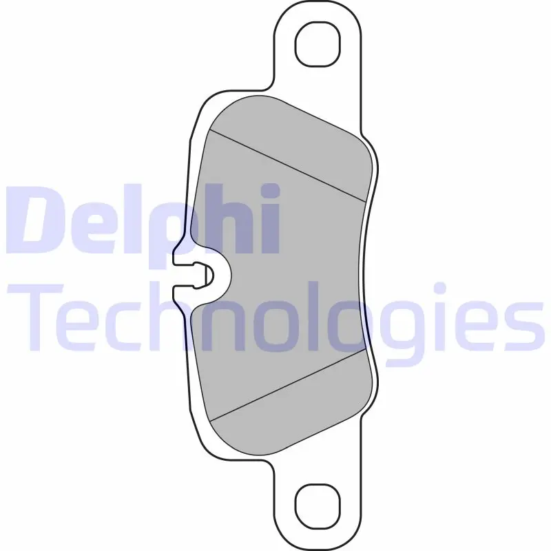 комплект спирачно феродо, дискови спирачки DELPHI              