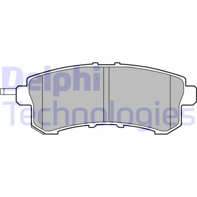 комплект спирачно феродо, дискови спирачки DELPHI              