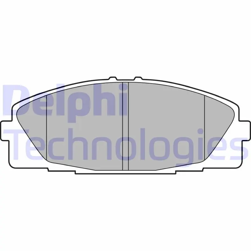 комплект спирачно феродо, дискови спирачки DELPHI              