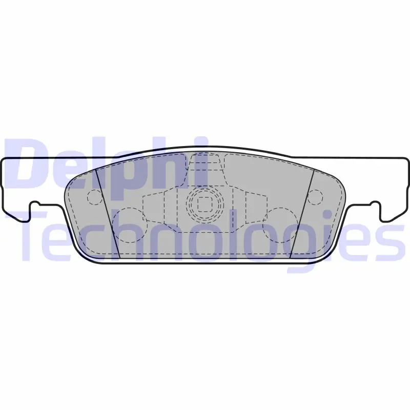 комплект спирачно феродо, дискови спирачки DELPHI              
