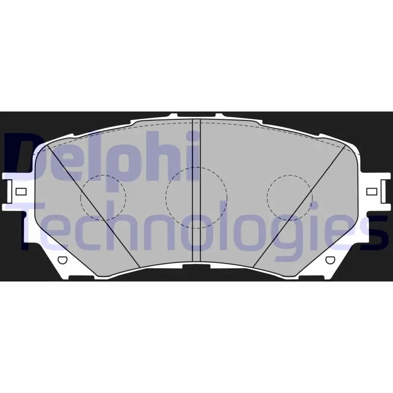 комплект спирачно феродо, дискови спирачки DELPHI              