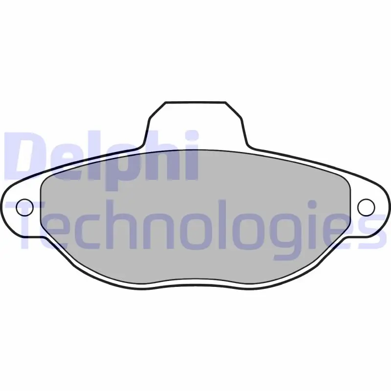 комплект спирачно феродо, дискови спирачки DELPHI              