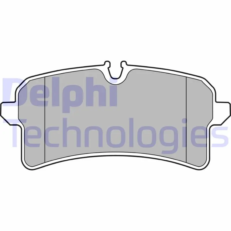 комплект спирачно феродо, дискови спирачки DELPHI              
