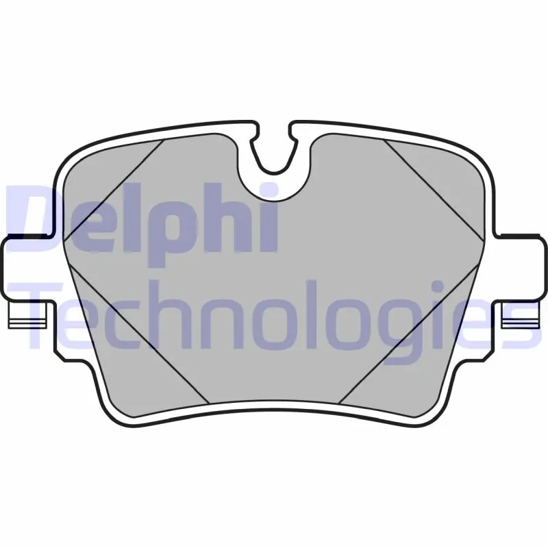 комплект спирачно феродо, дискови спирачки DELPHI              