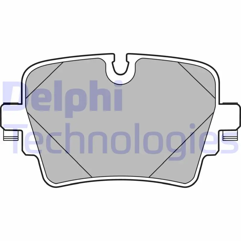 комплект спирачно феродо, дискови спирачки DELPHI              