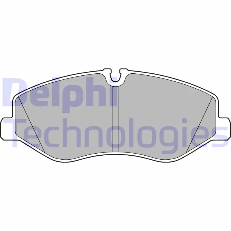 комплект спирачно феродо, дискови спирачки DELPHI              
