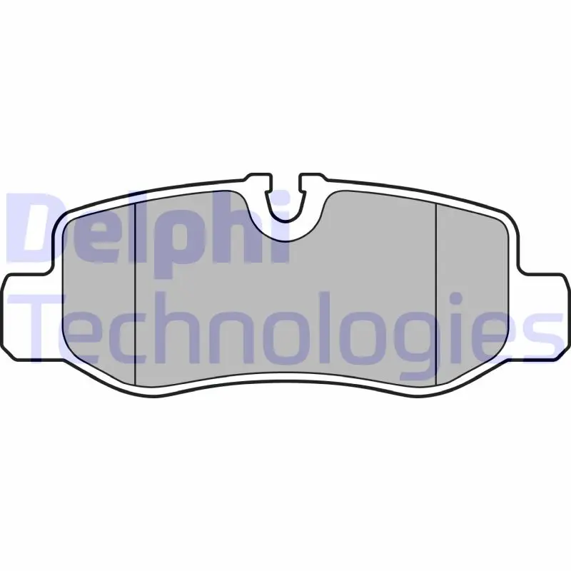 комплект спирачно феродо, дискови спирачки DELPHI              