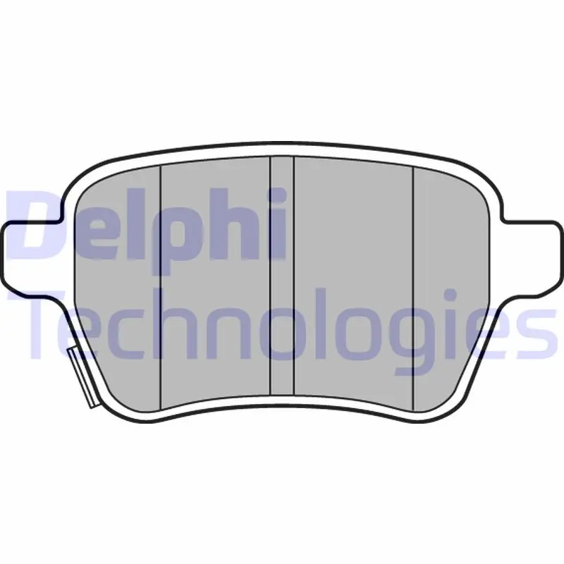 комплект спирачно феродо, дискови спирачки DELPHI              