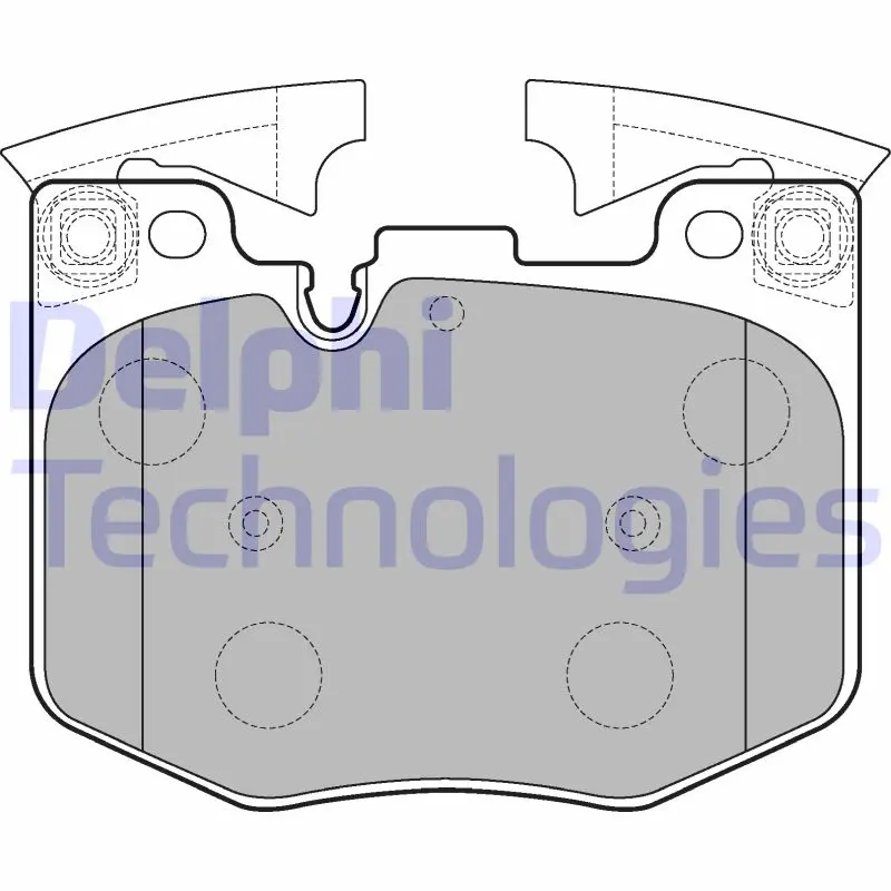 комплект спирачно феродо, дискови спирачки DELPHI              