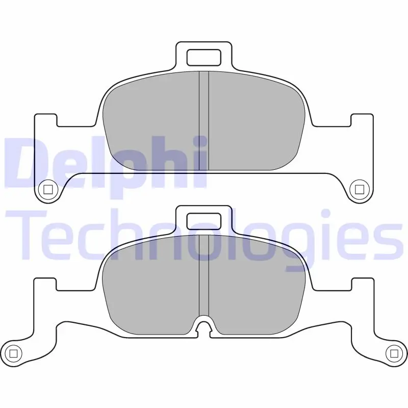 комплект спирачно феродо, дискови спирачки DELPHI              