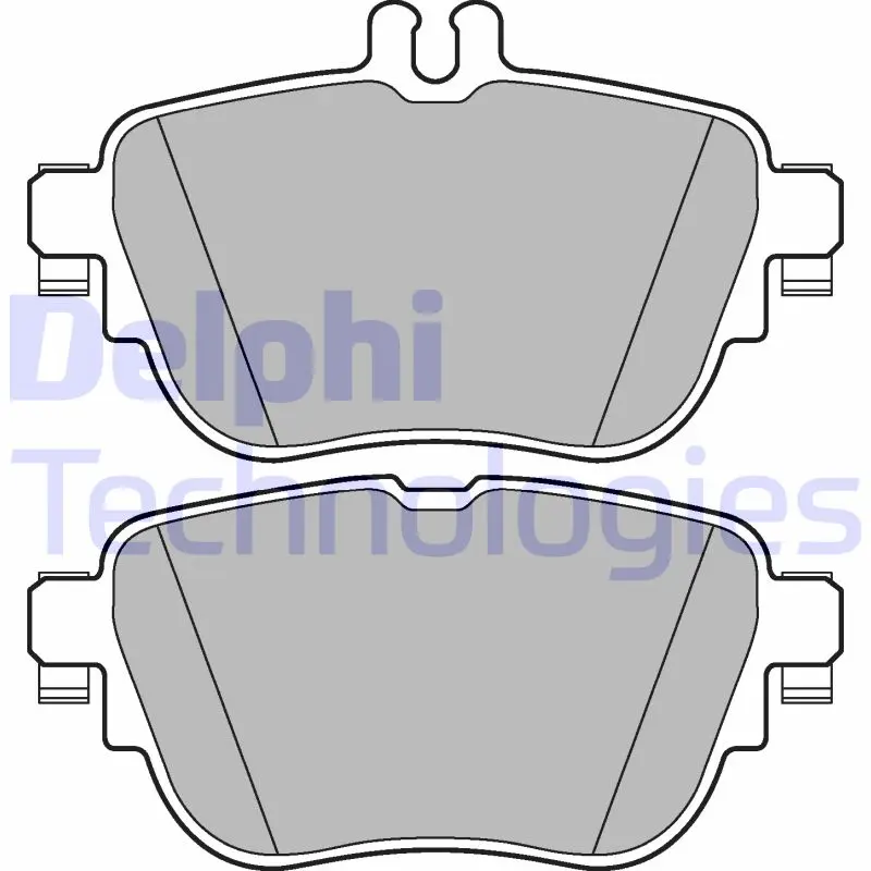 комплект спирачно феродо, дискови спирачки DELPHI              