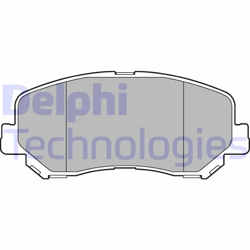 комплект спирачно феродо, дискови спирачки DELPHI              