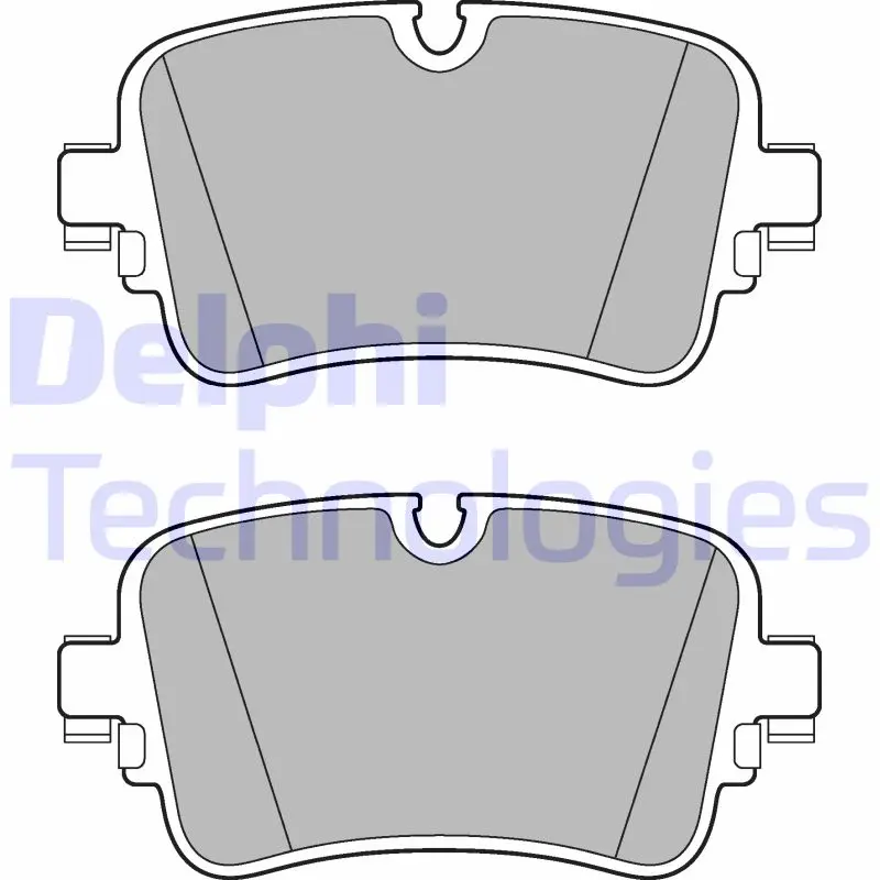 комплект спирачно феродо, дискови спирачки DELPHI              