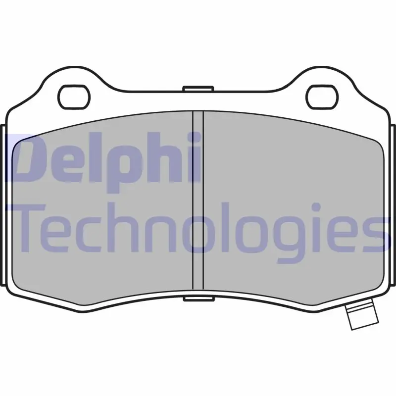 комплект спирачно феродо, дискови спирачки DELPHI              