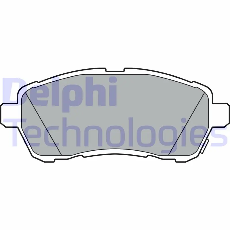 комплект спирачно феродо, дискови спирачки DELPHI              