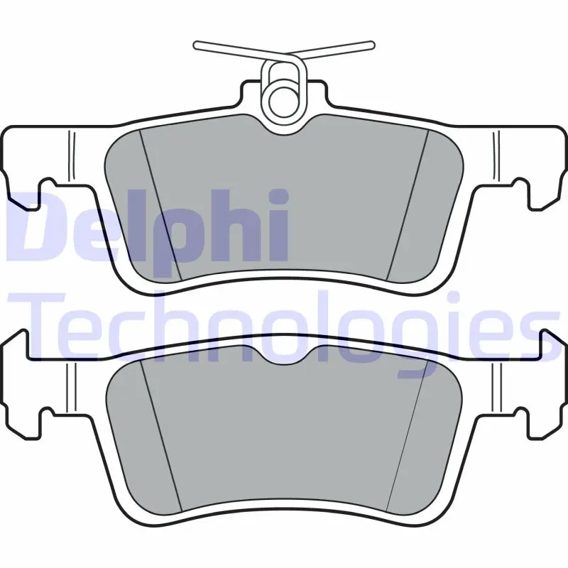 комплект спирачно феродо, дискови спирачки DELPHI              