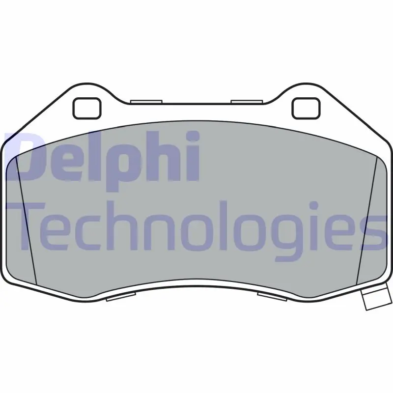 комплект спирачно феродо, дискови спирачки DELPHI              