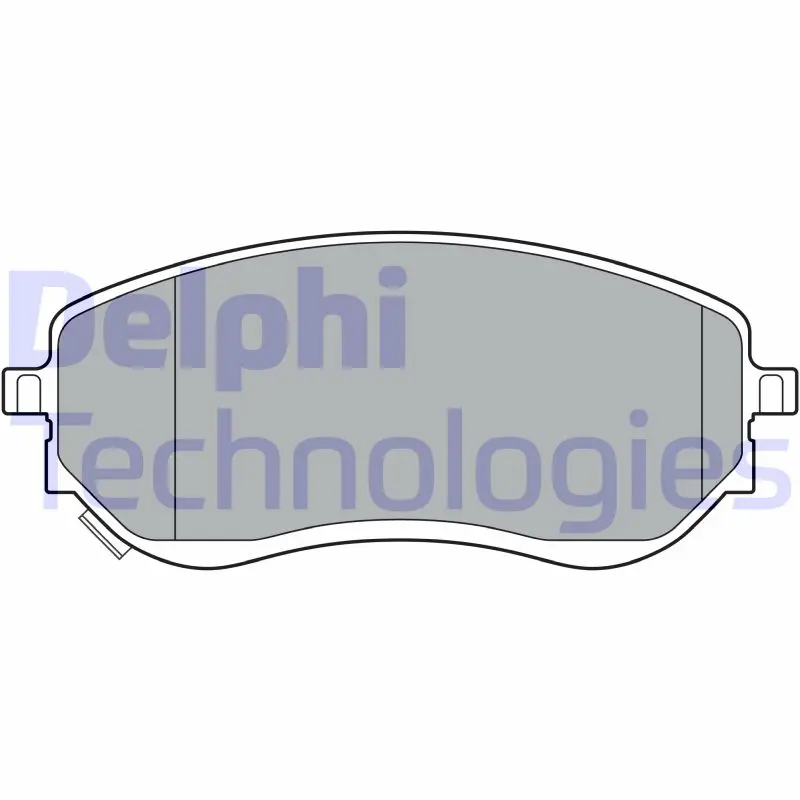 комплект спирачно феродо, дискови спирачки DELPHI              