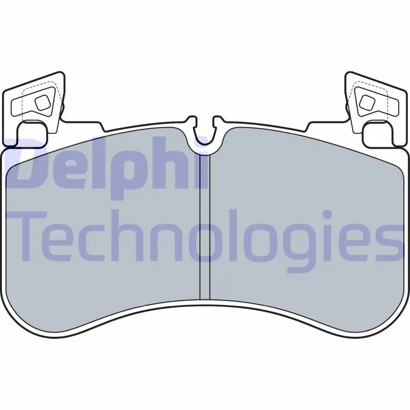 комплект спирачно феродо, дискови спирачки DELPHI              