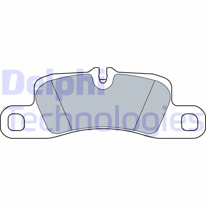 комплект спирачно феродо, дискови спирачки DELPHI              