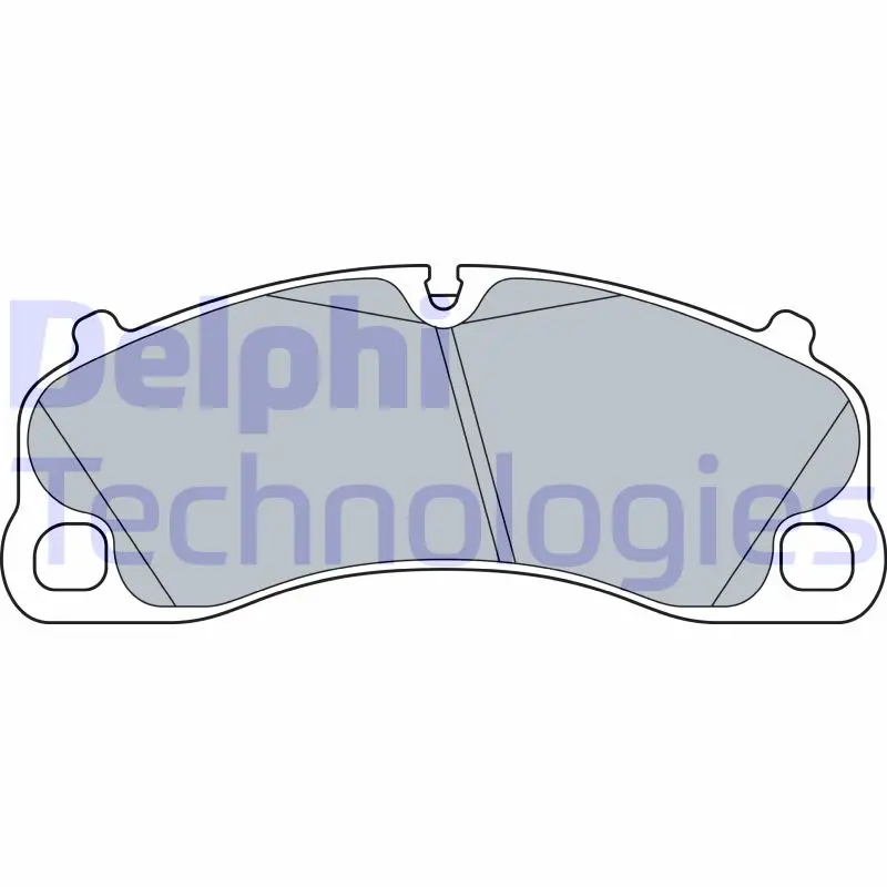 комплект спирачно феродо, дискови спирачки DELPHI              