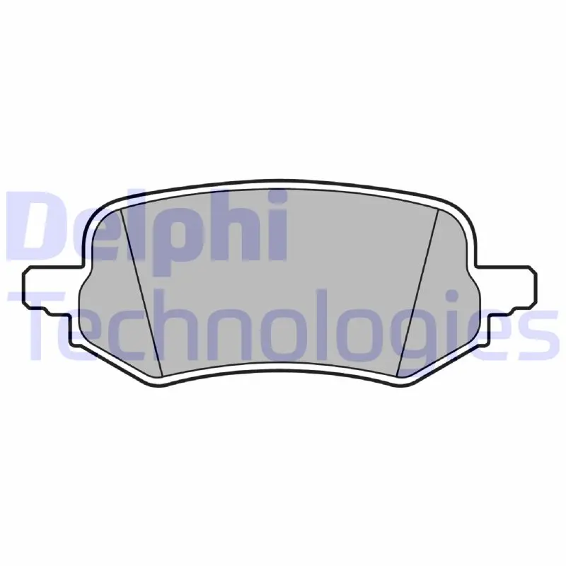 комплект спирачно феродо, дискови спирачки DELPHI              