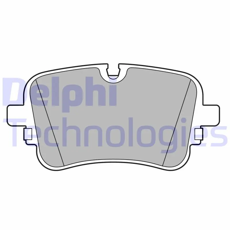 комплект спирачно феродо, дискови спирачки DELPHI              