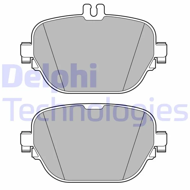 комплект спирачно феродо, дискови спирачки DELPHI              